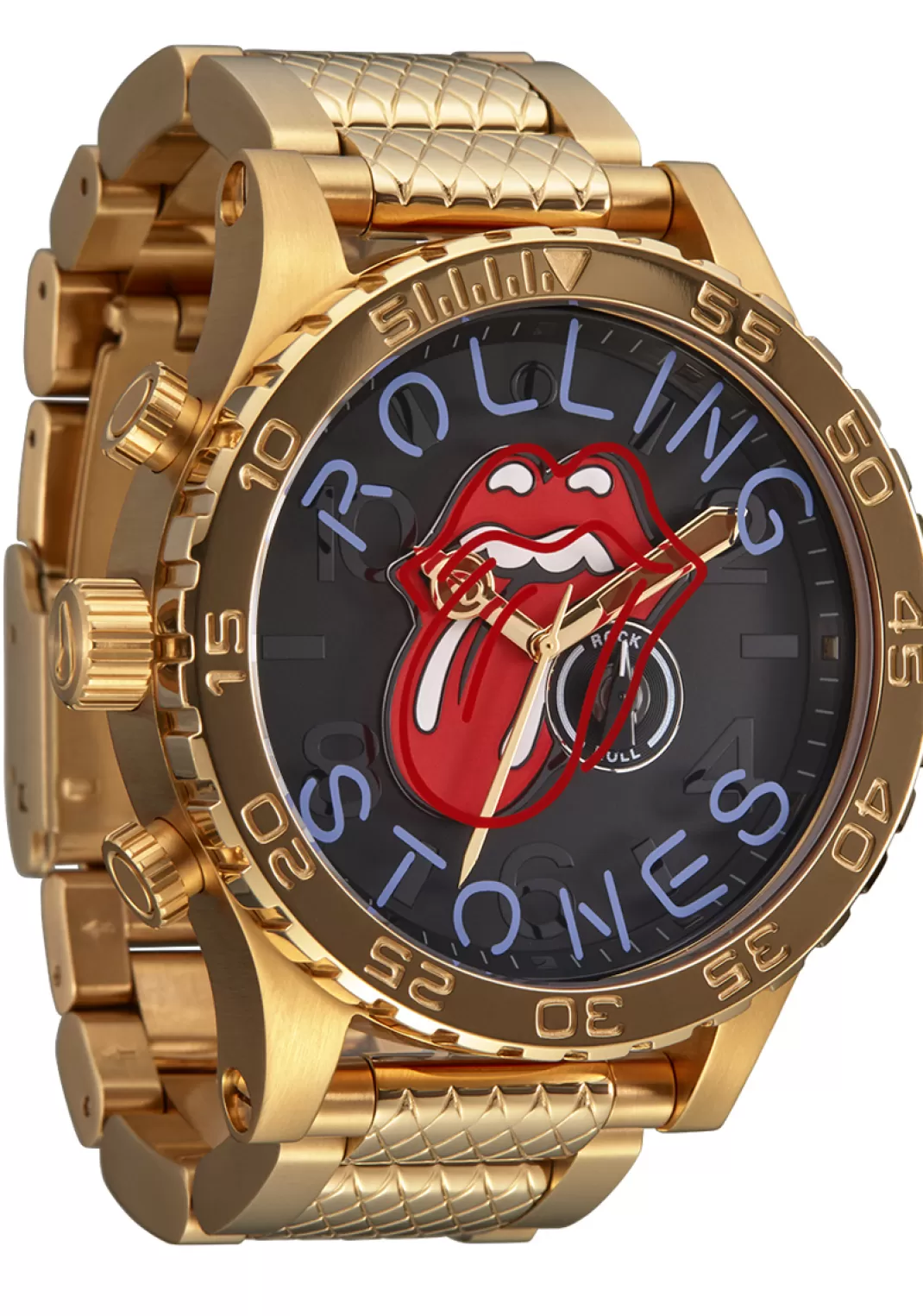 Men Rolling Stones, The Nixon - 51-30 Wristwatches Gold-Coloured By The Rolling Stones