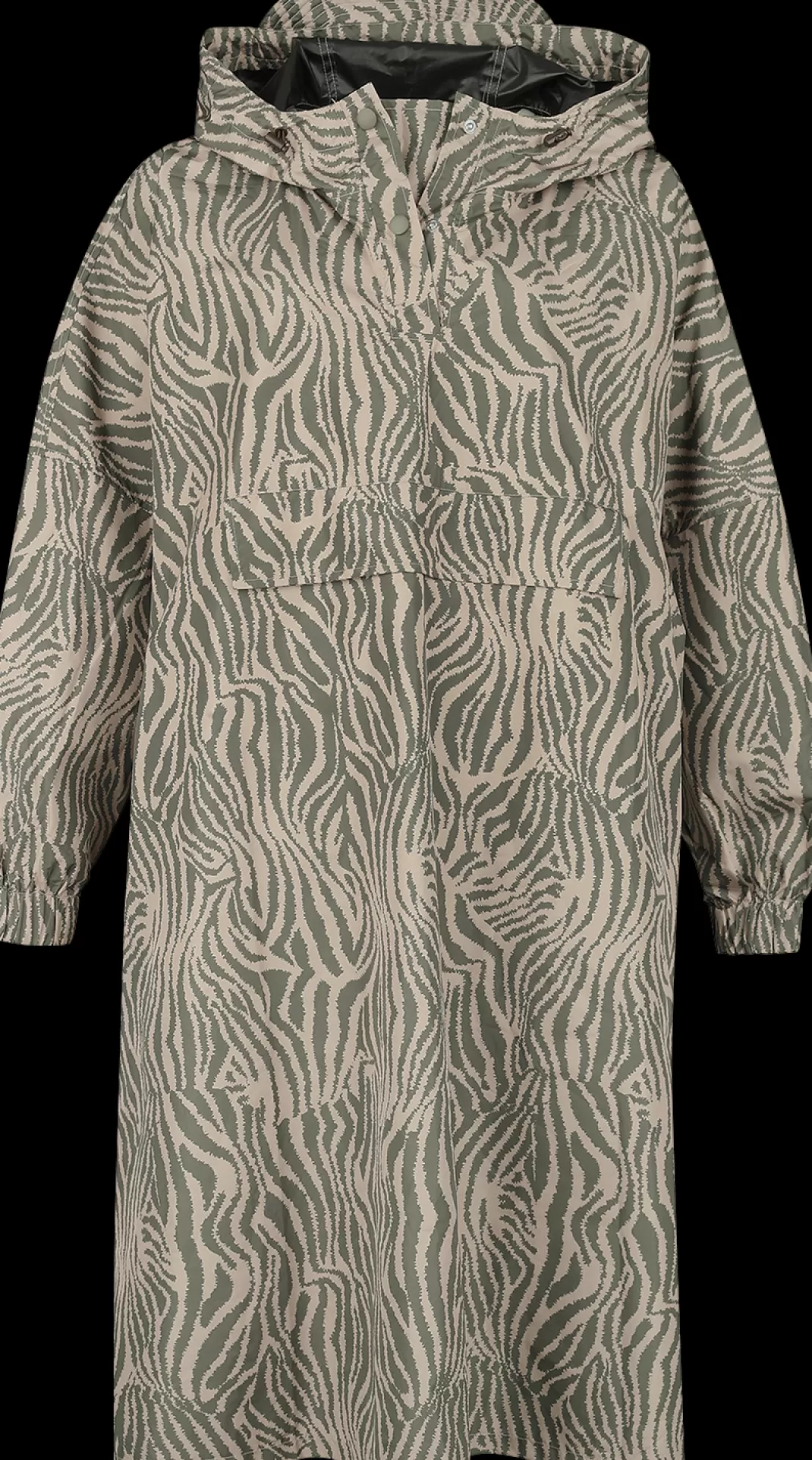Nmsky L/S Printed Rainponcho Noos Cape Olive By^Noisy May Clearance