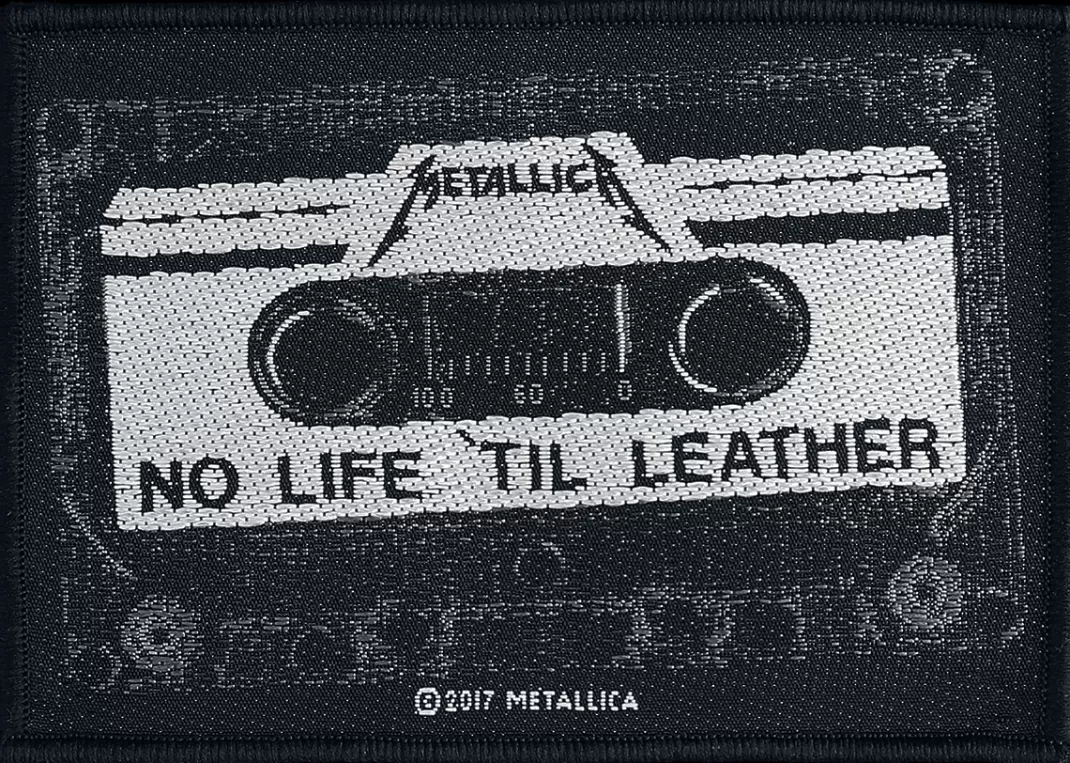 No Life 'Til Leather Patch Black-Grey-White By^Metallica Sale