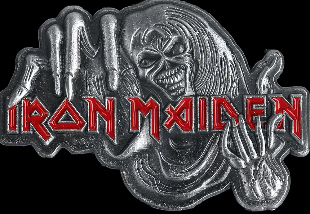 Number Of The Beast Pin Grey-Red By^Iron Maiden Flash Sale