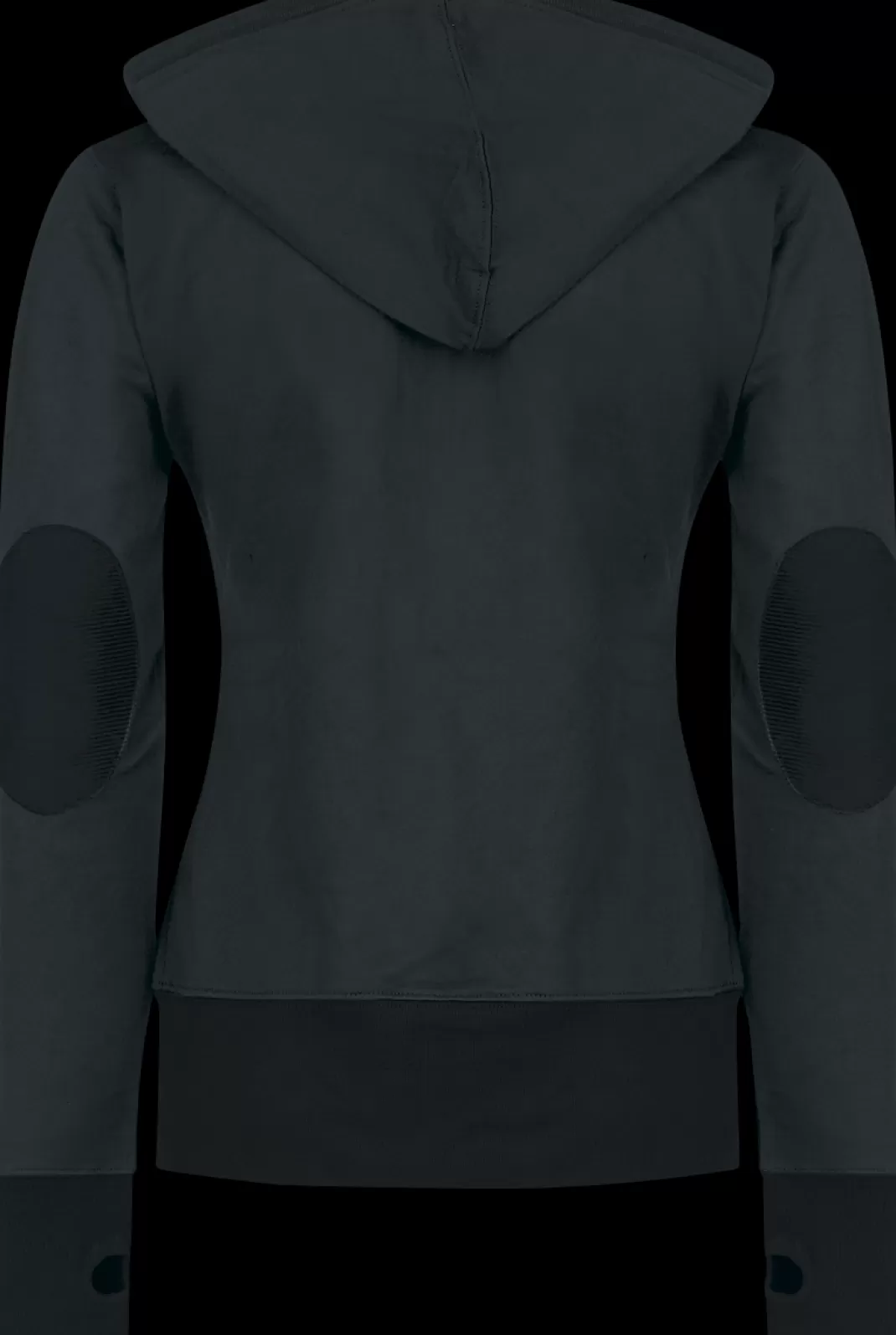 Patched Hoodie Hooded Sweater Black By Black Premium By Emp^* Hot