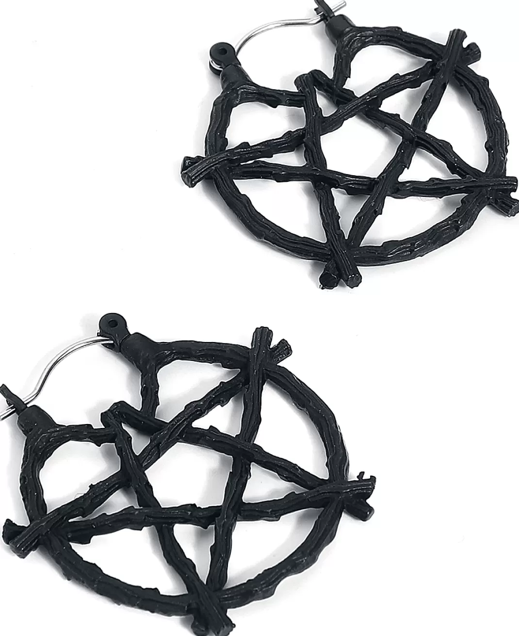 Pentagram Earring Black By Gothicana By Emp^* Store