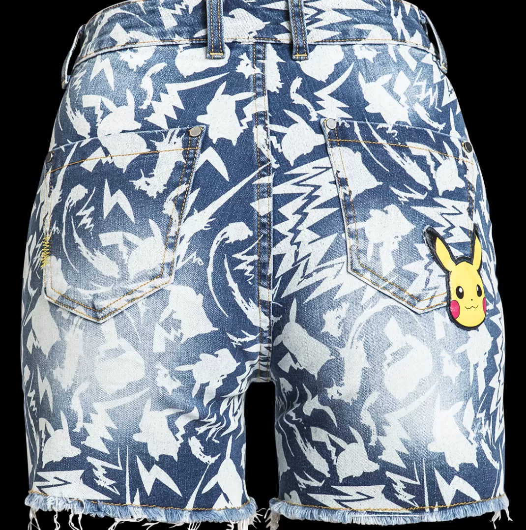 Pikachu - Retro Summer Shorts Blue By Pokemon^Pokémon Cheap