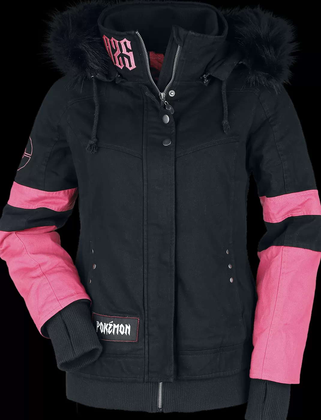 Pikachu - Rocks Winter Jacket Black-Pink By Pokemon^Pokémon Shop