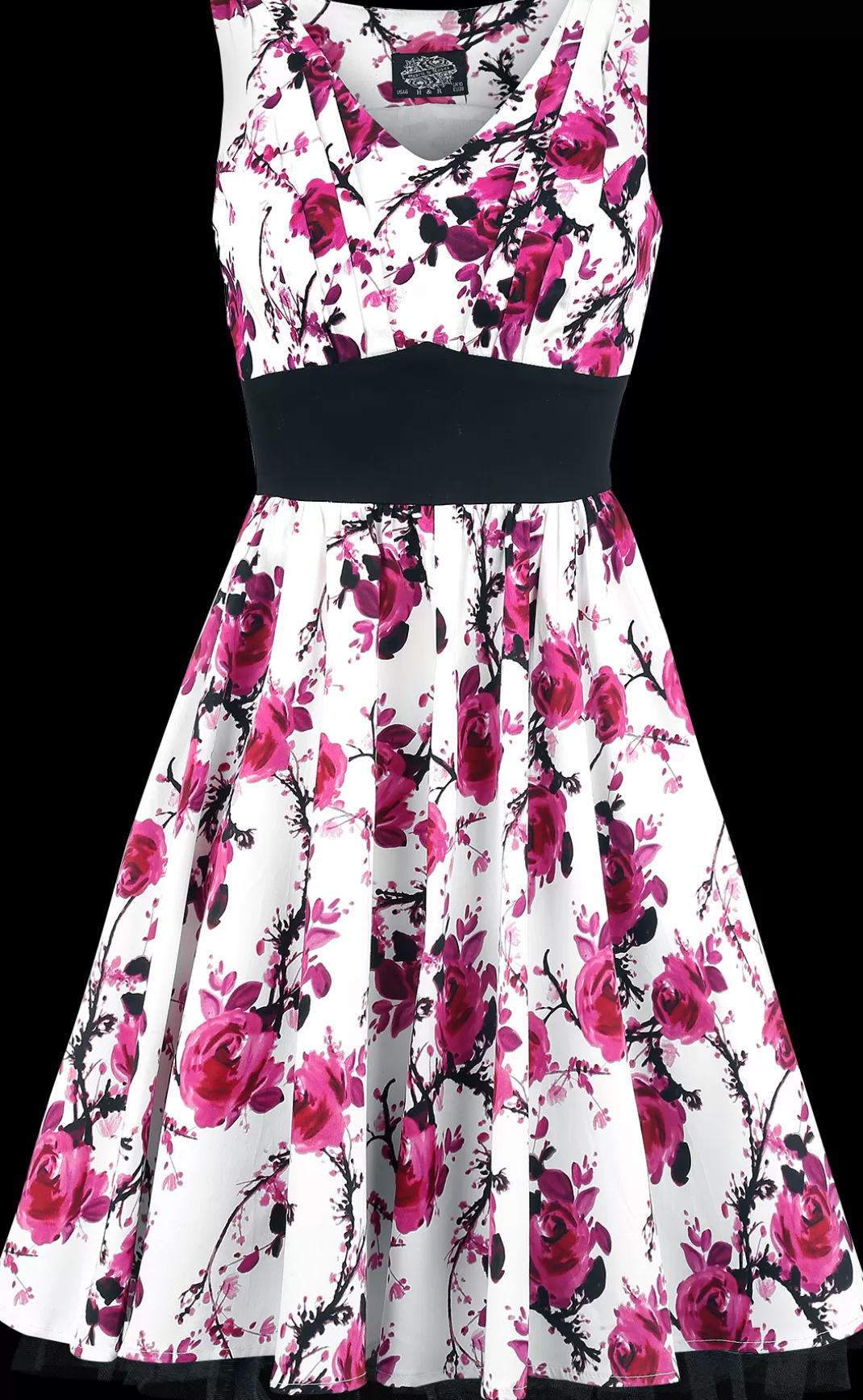 Pink Floral Dress Medium-Length Dress White-Pink By H&R London^H&R London Outlet