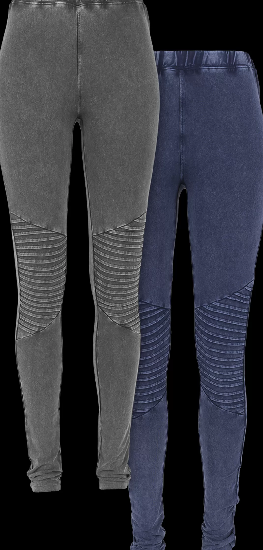 Pre-Pack Ladies Denim Jersey Leggings 2-Pack Leggings Grey-Blue By^Urban Classics Sale