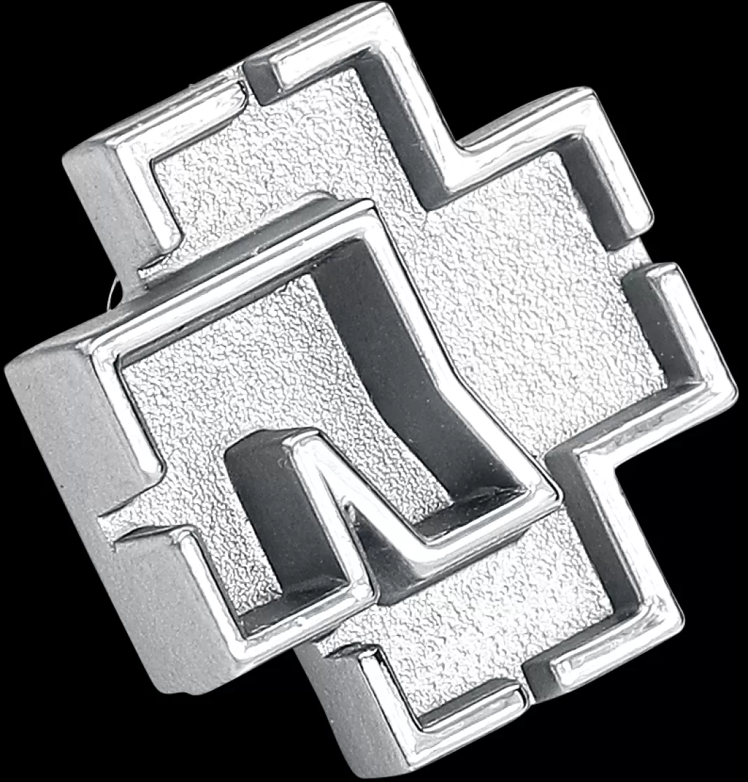 Logo Pin Silver-Coloured By^Rammstein Best Sale