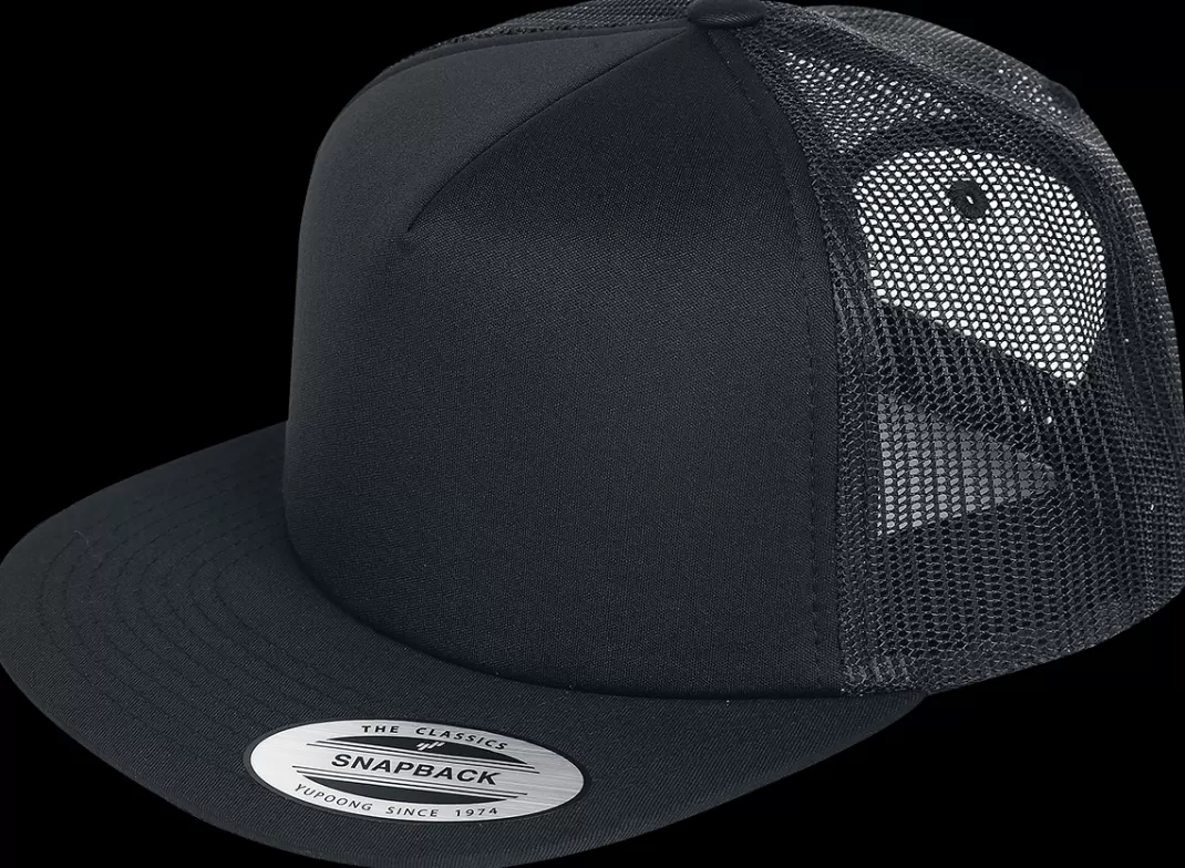 Men Flexfit Retro Trucker Cap Black By