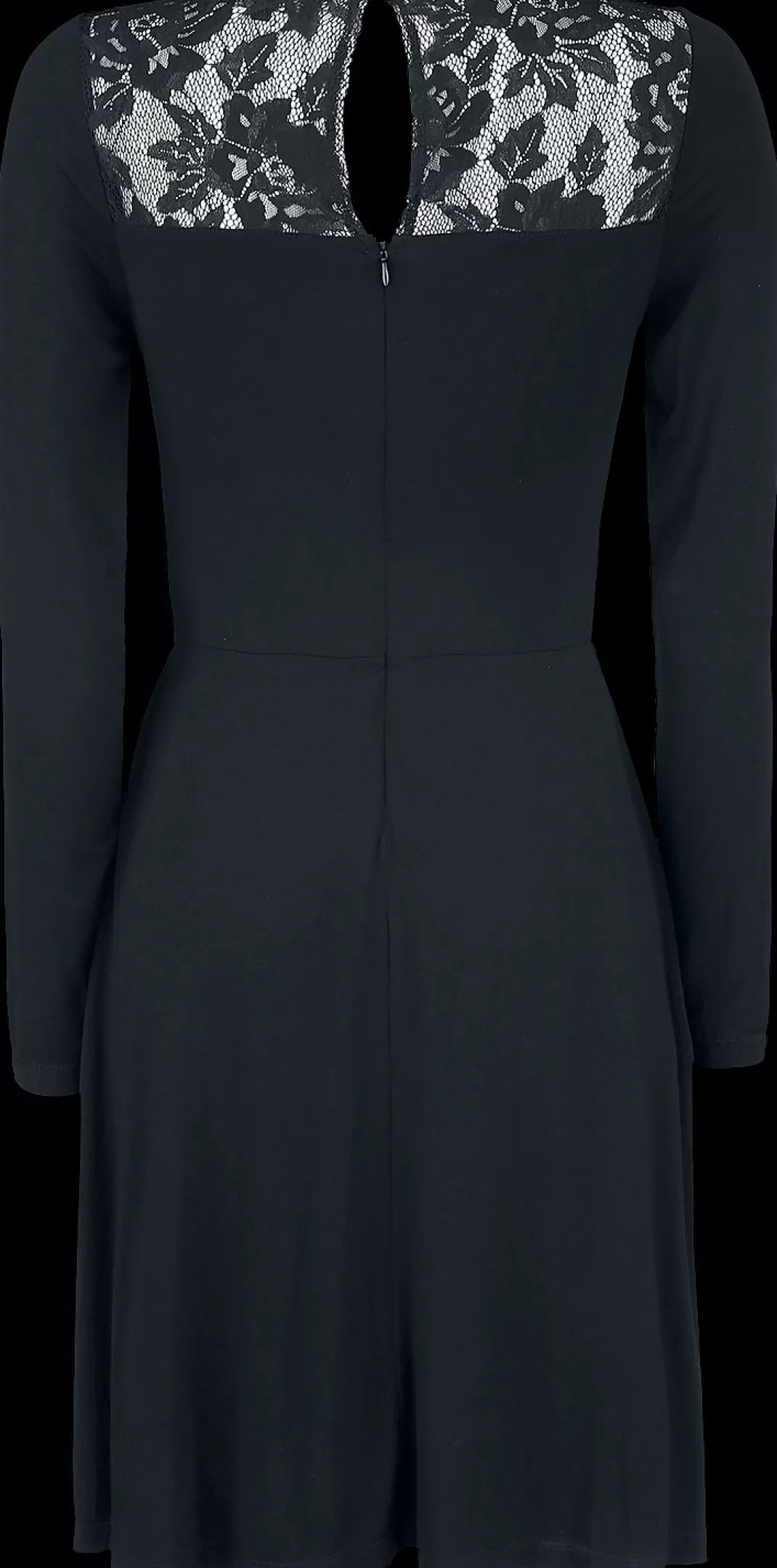 Rockanje - Long Lace Winter Dress Medium-Length Dress Black By^Rotterdamned Best Sale