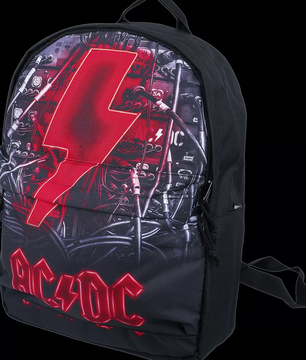 Men AC/DC Rocksax - Pwr Up Backpack Black-Red By