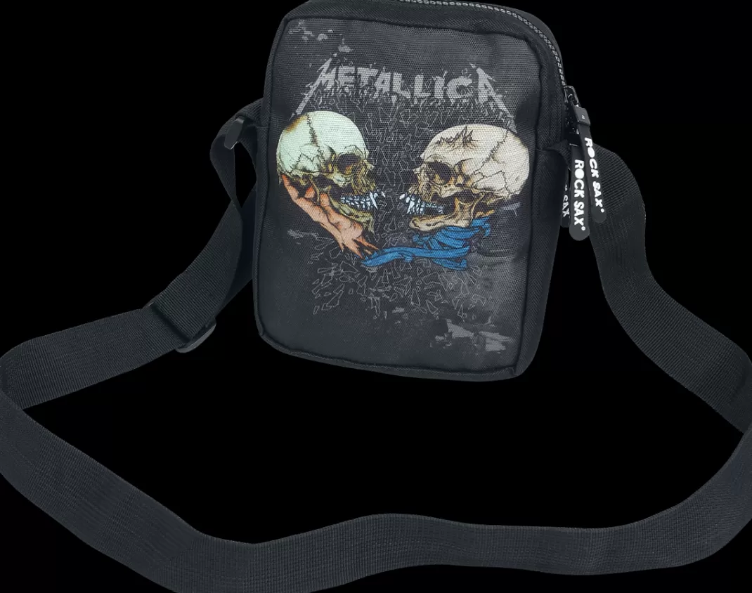 Men Metallica Rocksax - Sad But True Shoulder Bag Black By