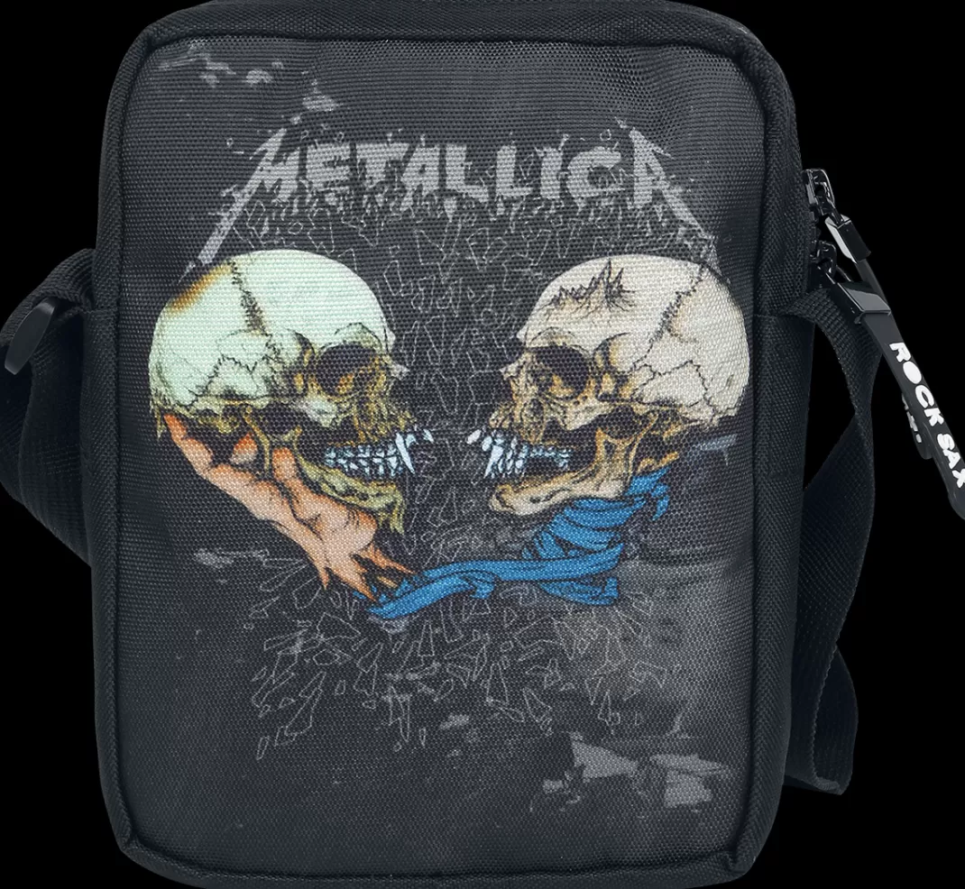 Men Metallica Rocksax - Sad But True Shoulder Bag Black By