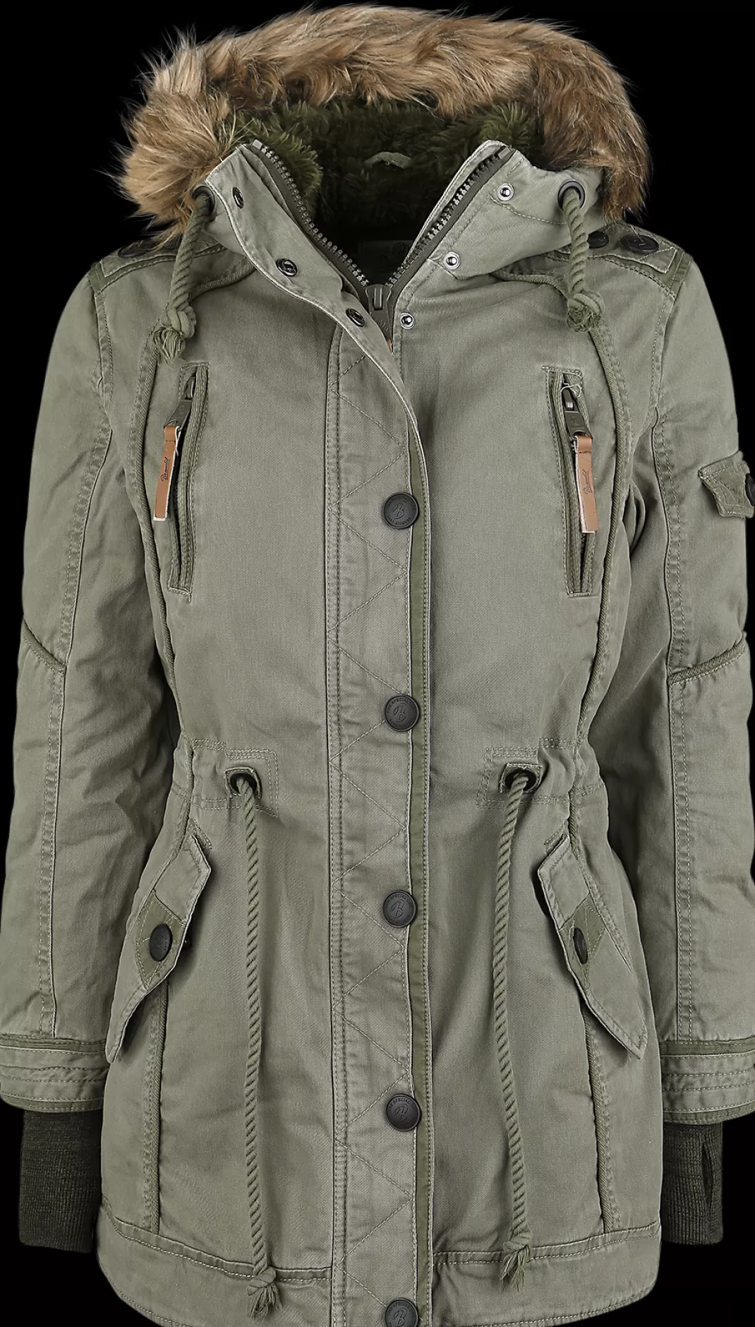 Saby Ladies' Parka Winter Jacket Olive By^Brandit Fashion