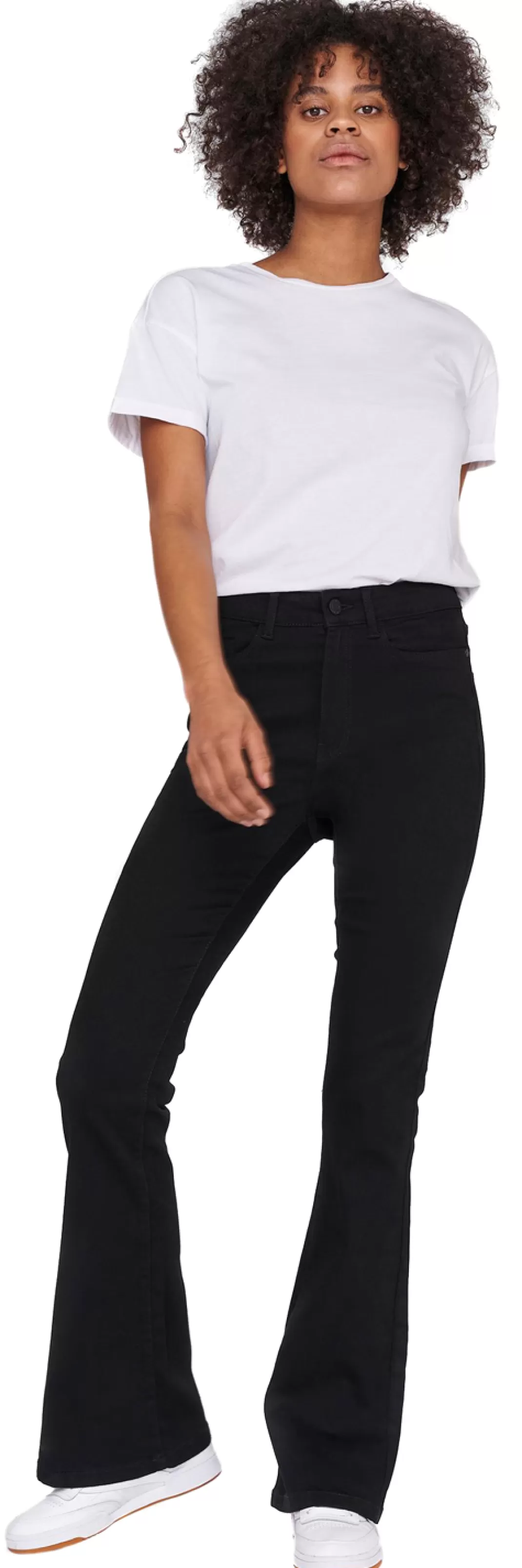 Sallie High Waist Flare Jeans Jeans Black By^Noisy May Best Sale