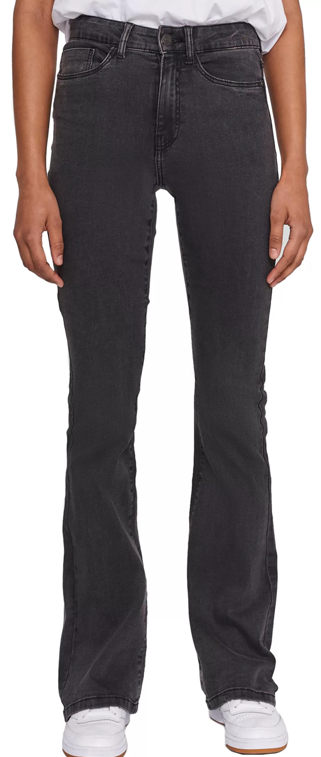Sallie High Waist Flare Jeans Jeans Dark Grey By^Noisy May Discount