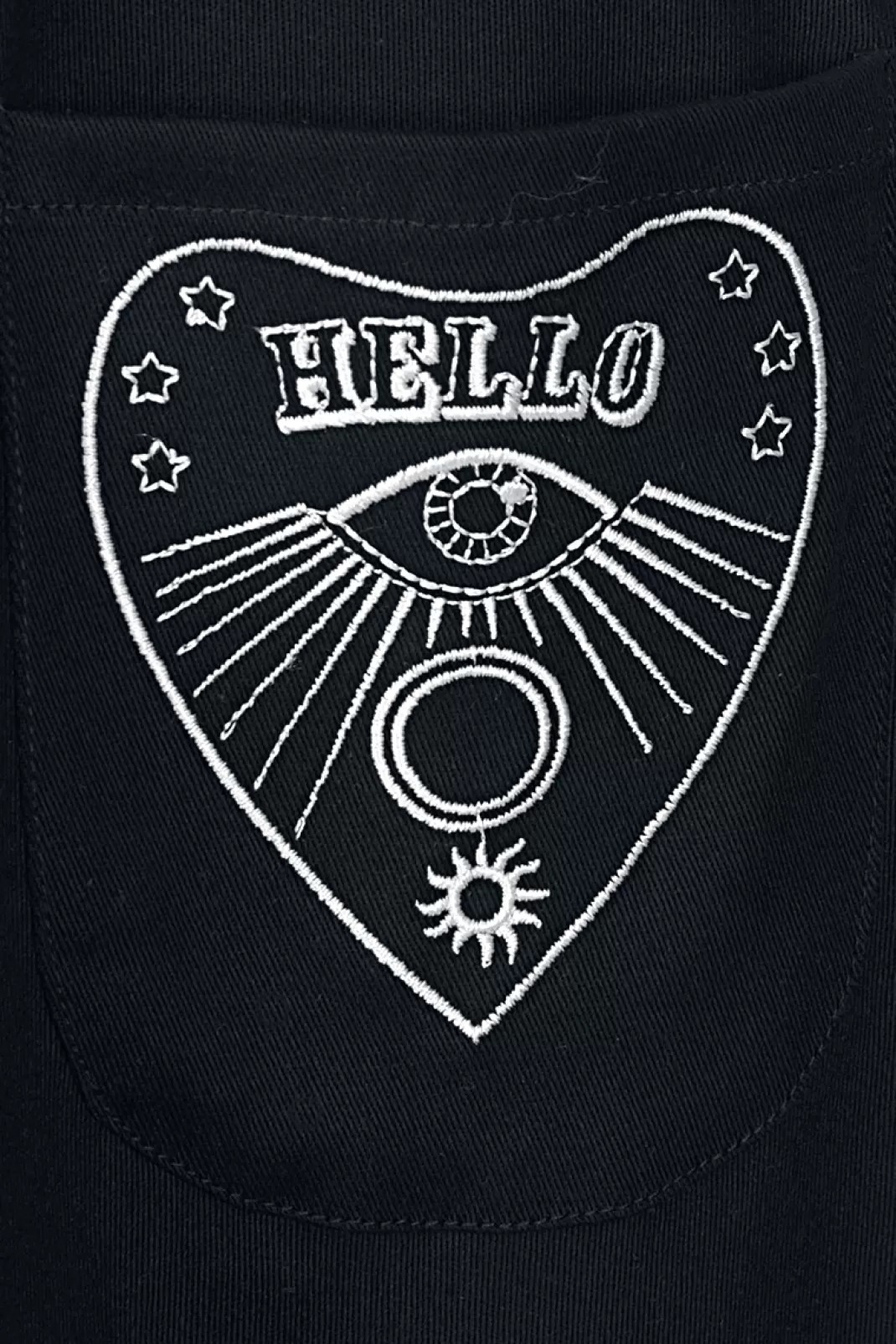 Samara Pinafore Dress Medium-Length Dress Black By^Hell Bunny Store