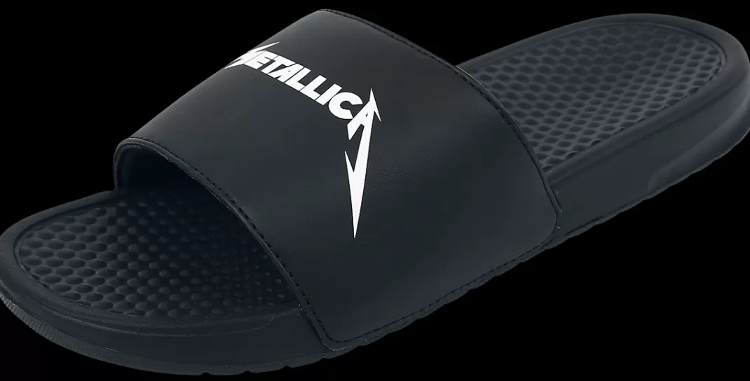 Men Metallica Sandal Black By