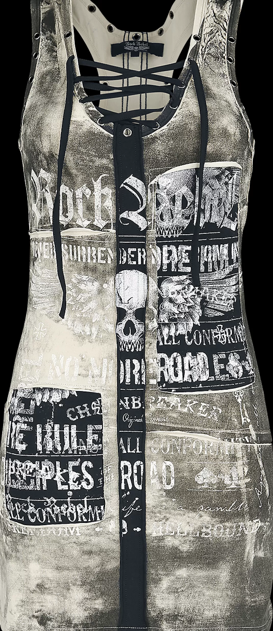 Short Dress Beige By Rock Rebel By Emp^* Hot