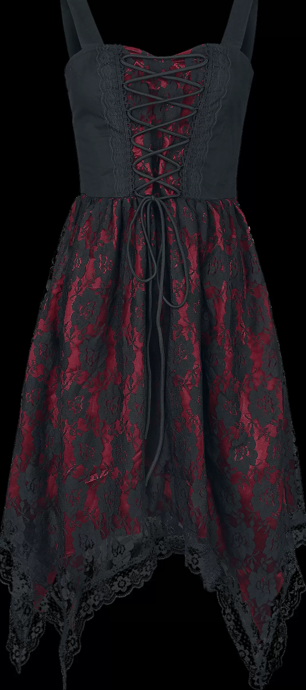 Short Dress Black-Red By Gothicana By Emp^* New