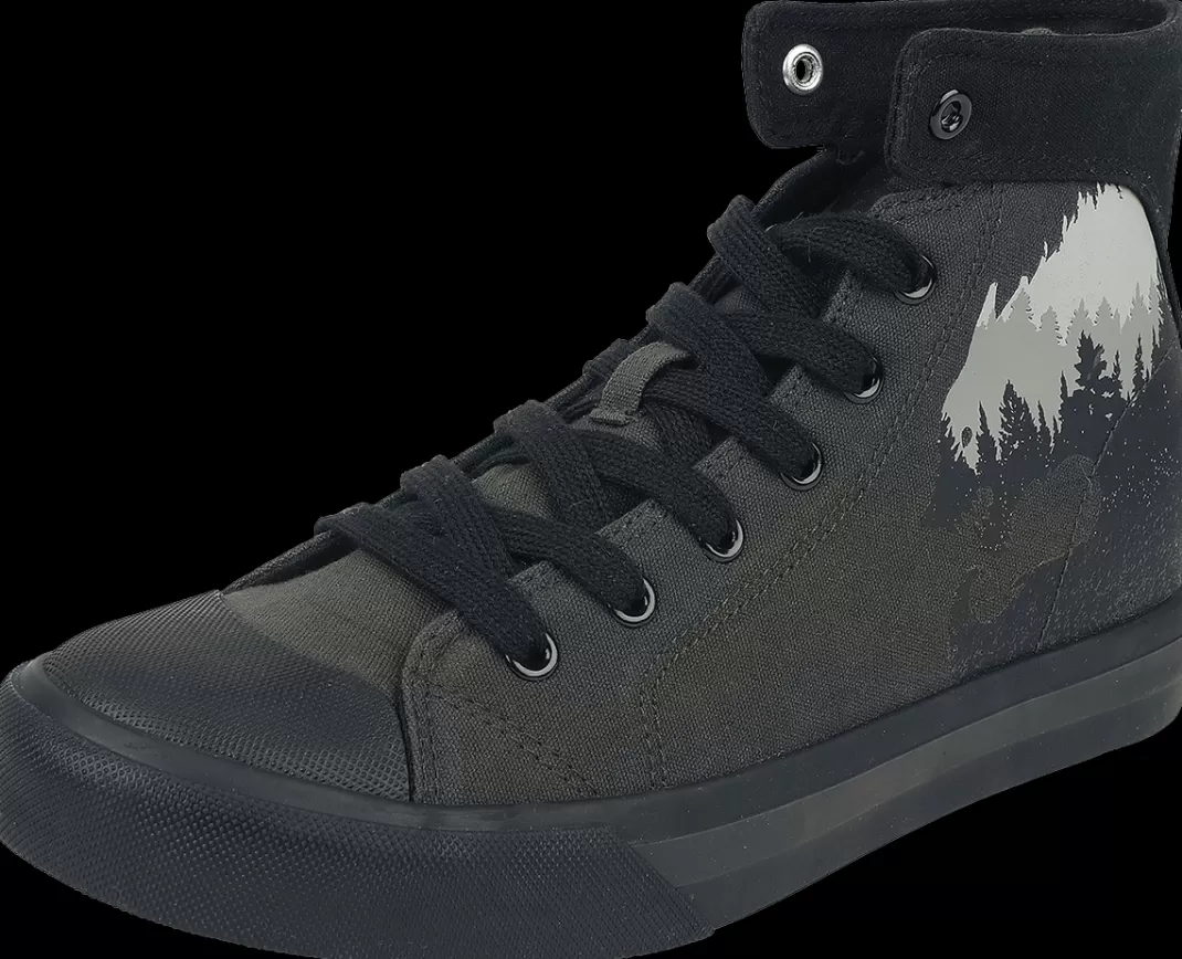 Men * Sneakers High Dark Grey By Black Premium By Emp