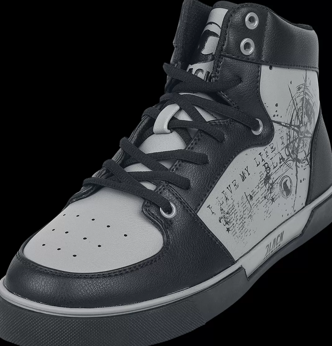 Men * Sneakers High Grey-Black By Black Premium By Emp