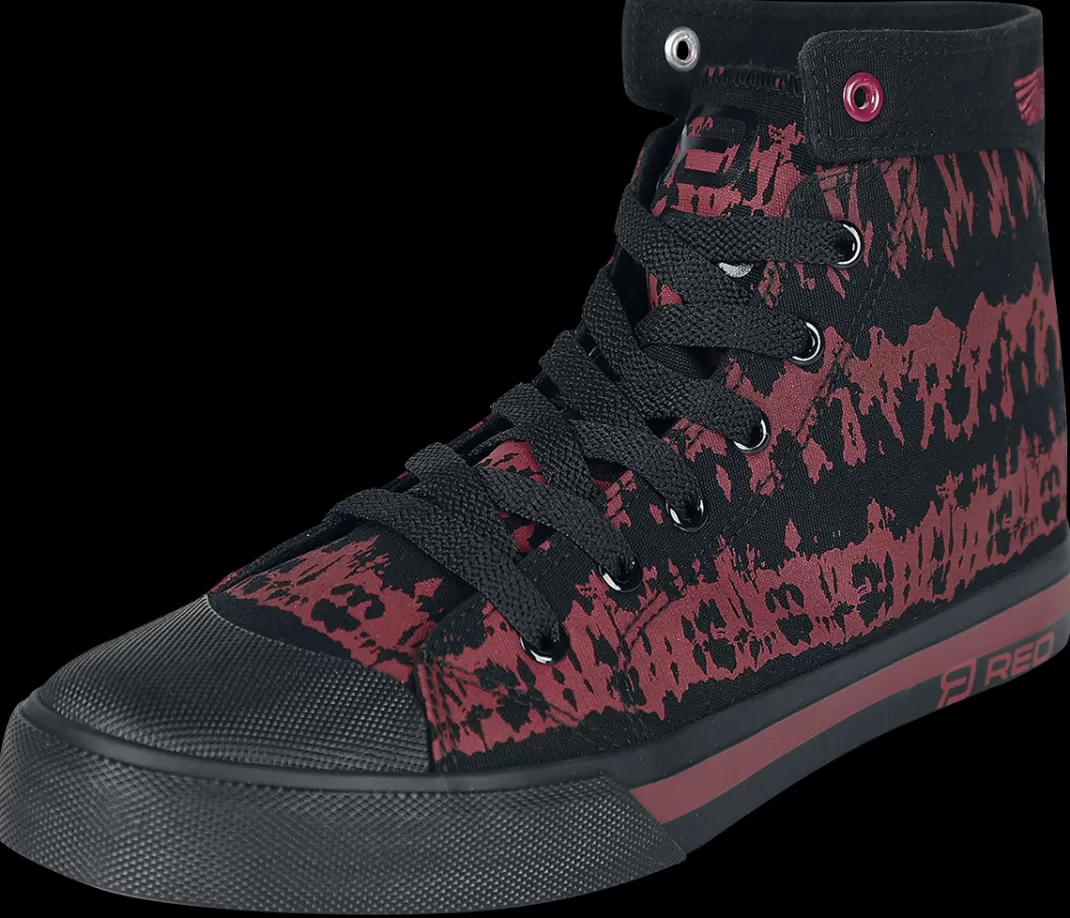 Men * Sneakers High Red-Black By Red By Emp