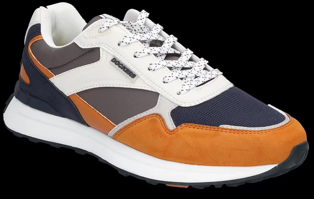 Men Dockers by Gerli Soft-Air Trainers Sneakers White/Multicolour By