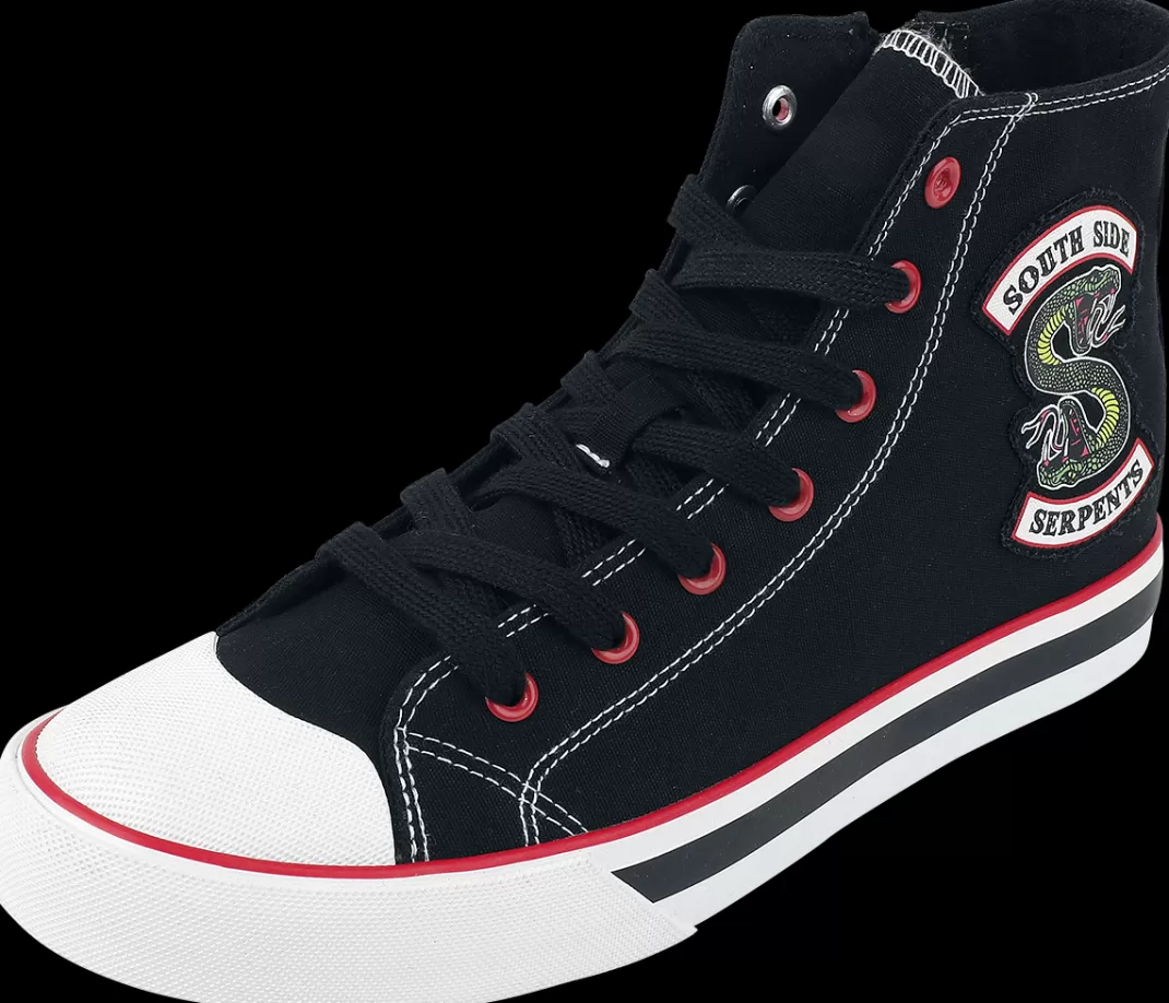 Women Riverdale South Side Serpents Sneakers High Black By