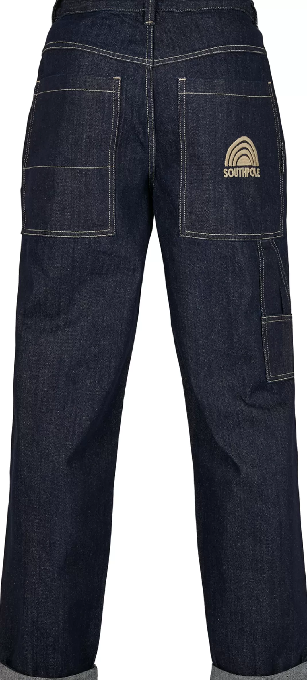 Men Southpole Embroidery Denim Jeans Blue By