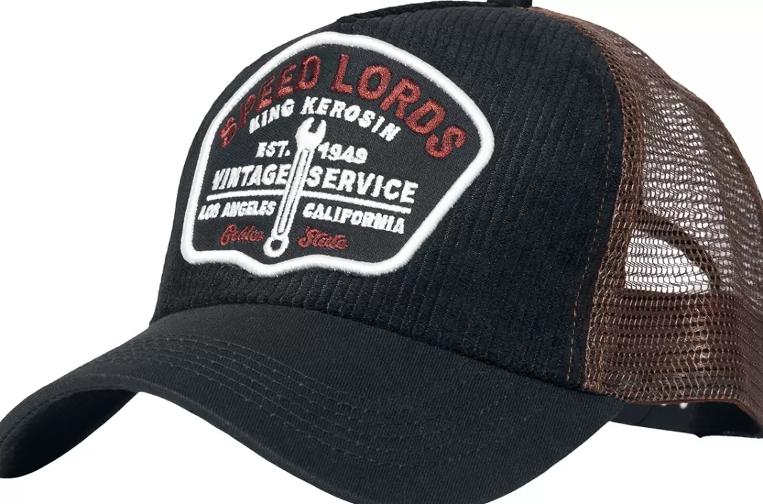 Men King Kerosin Speed Lords Black Cap Black-Brown By