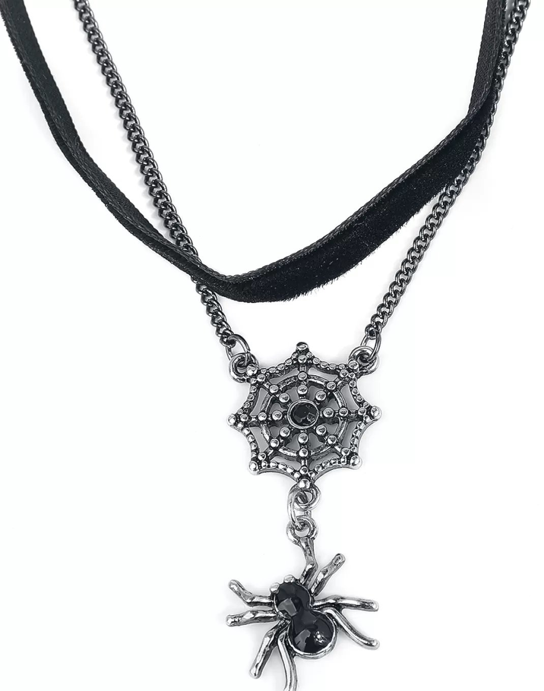 Spider Choker Black By Gothicana By Emp^* Flash Sale