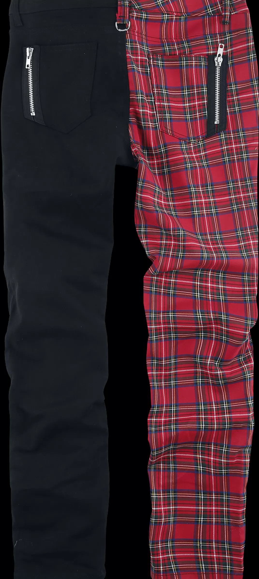 Men Banned Split Trousers Cloth Trousers Red-Black By Alternative