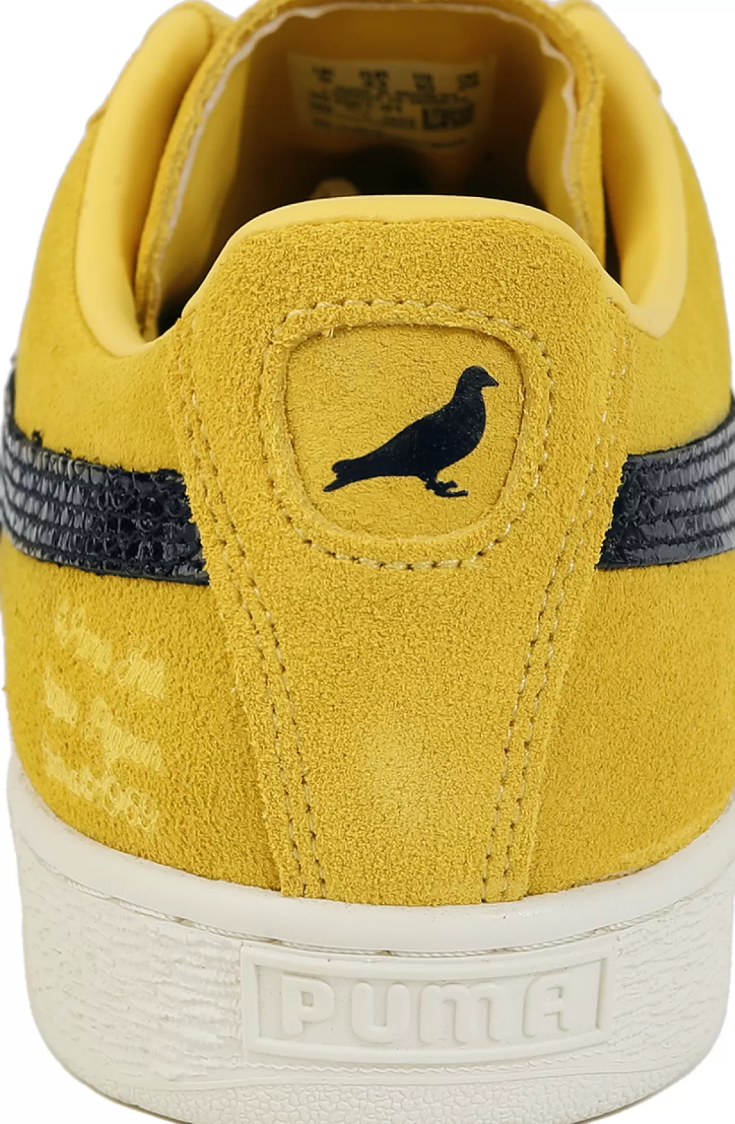 Men Puma Suede Staple Sneakers Yellow By