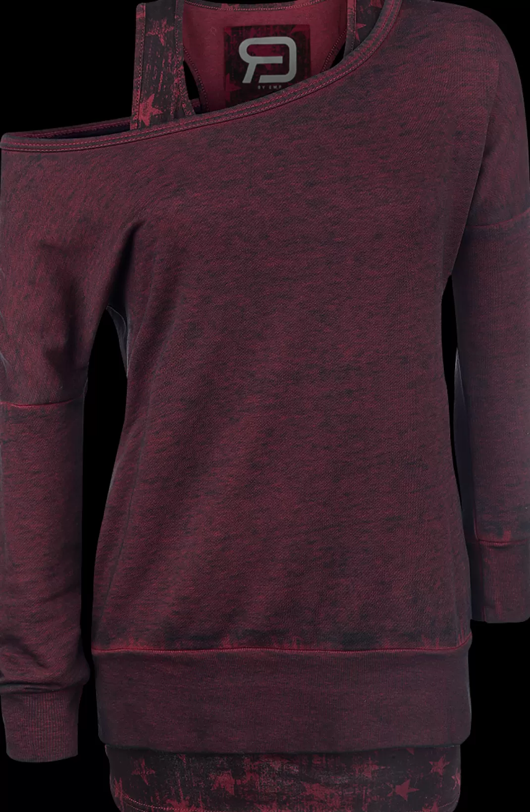 Sweatshirt Burgundy By Red By Emp^* Fashion