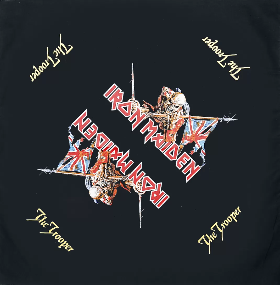 Men Iron Maiden The Trooper - Bandana Cloth Multicolour By