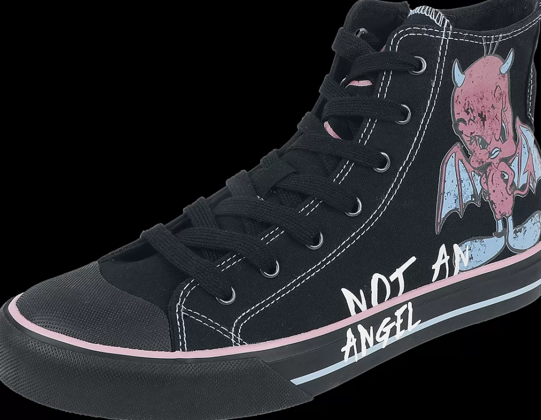 Women Looney Tunes Tweety - Not An Angel Sneakers High Black By