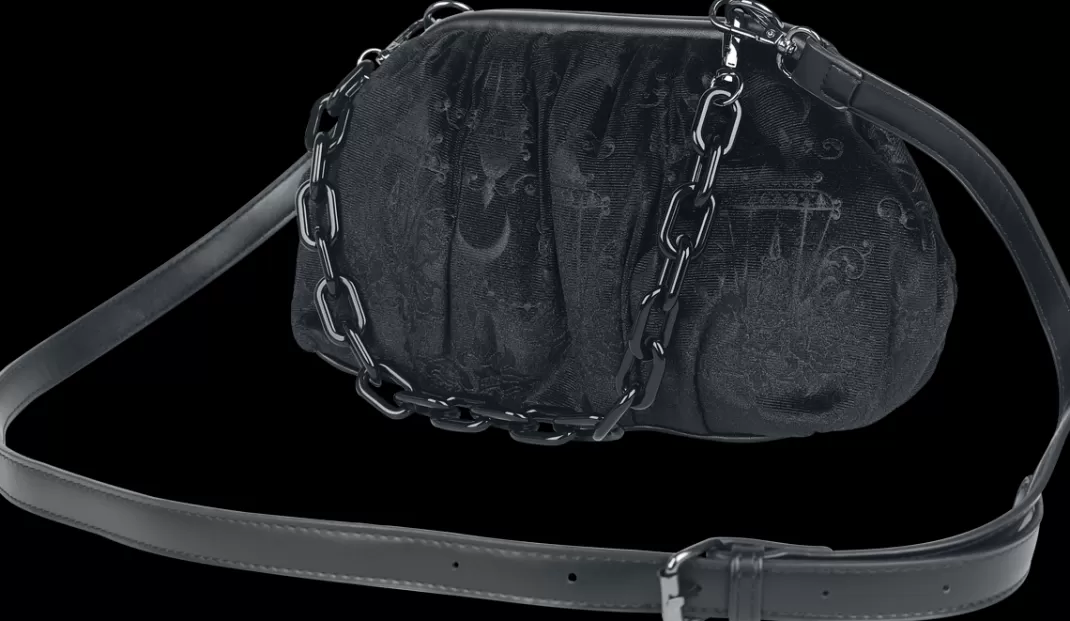 Velvet Chandelier Handbag Black By Alternative^Banned Store