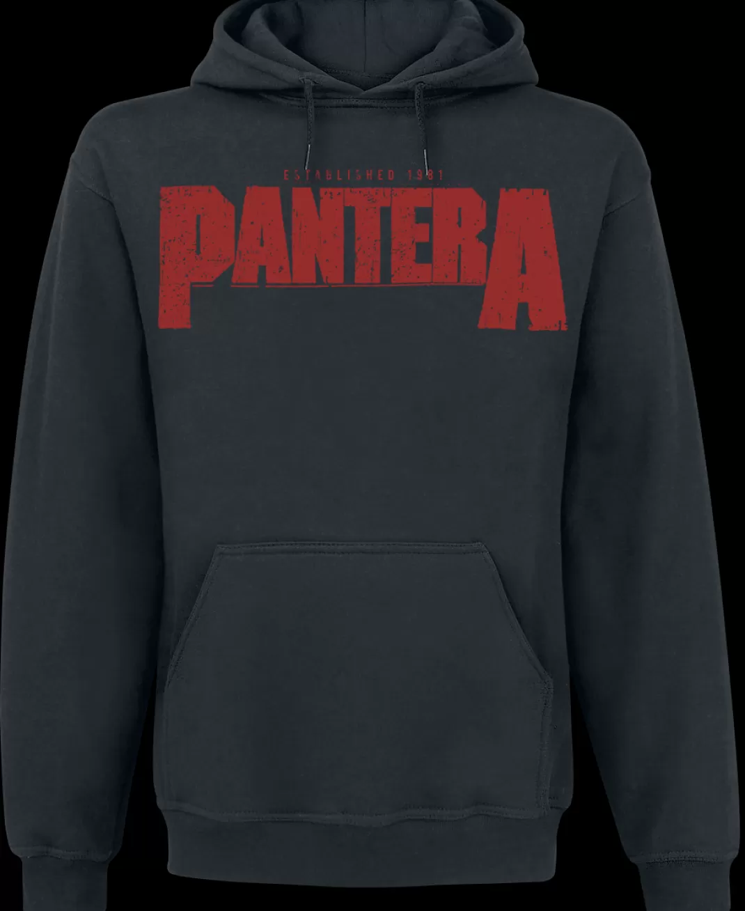 Men Pantera Vulgar Display Of Power Hooded Sweater Black By