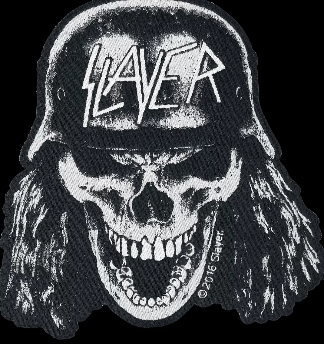 Wehrmacht Skull Patch Black-White By^Slayer Cheap