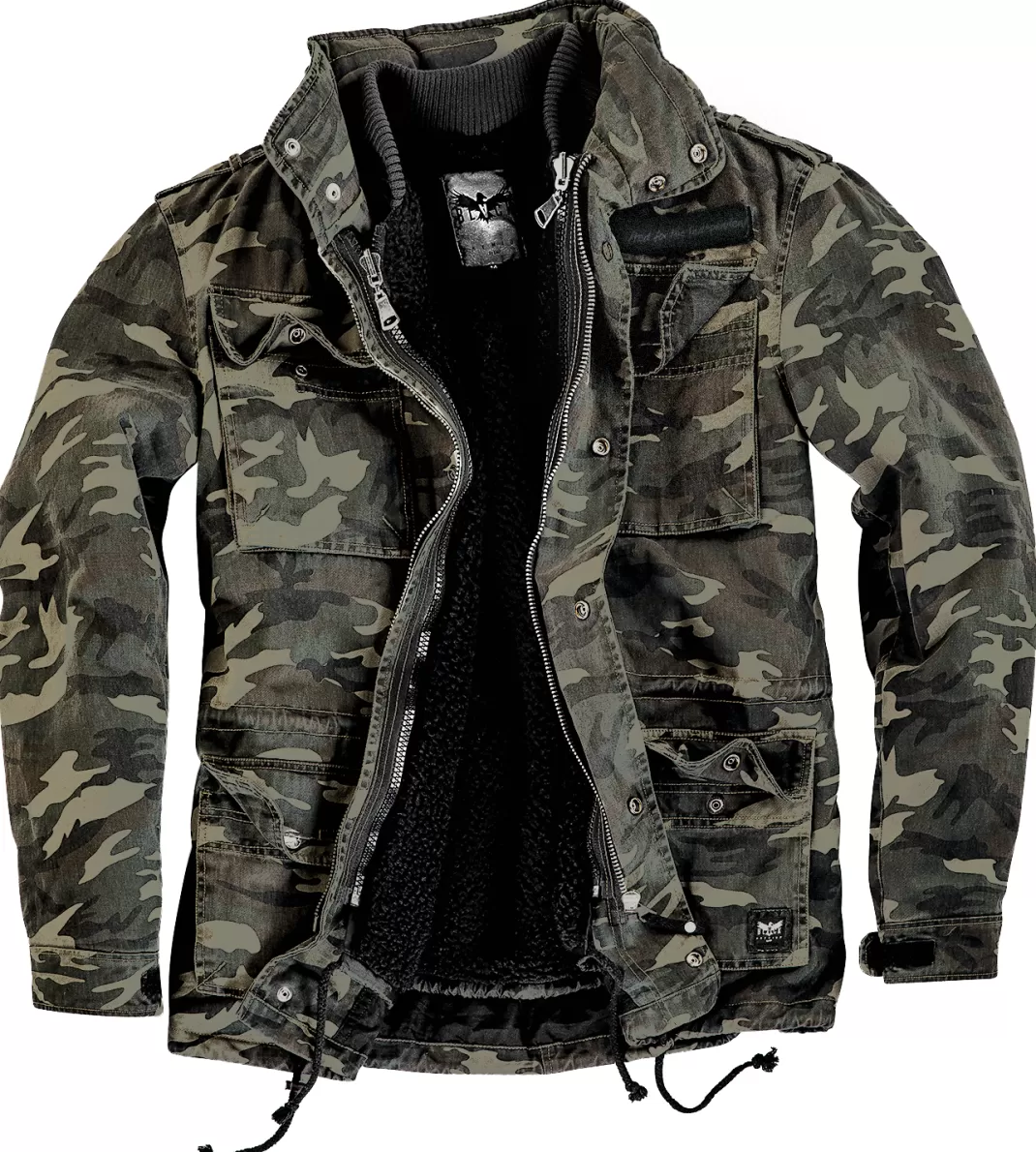 Men * Winter Jacket Camouflage By Black Premium By Emp