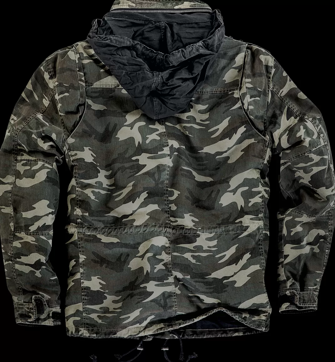 Men * Winter Jacket Camouflage By Black Premium By Emp