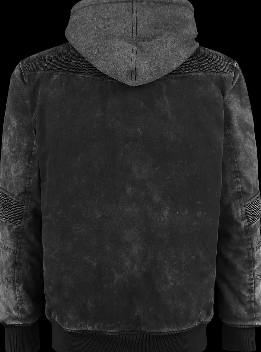 Men * Winter Jacket Dark Grey By Rock Rebel By Emp