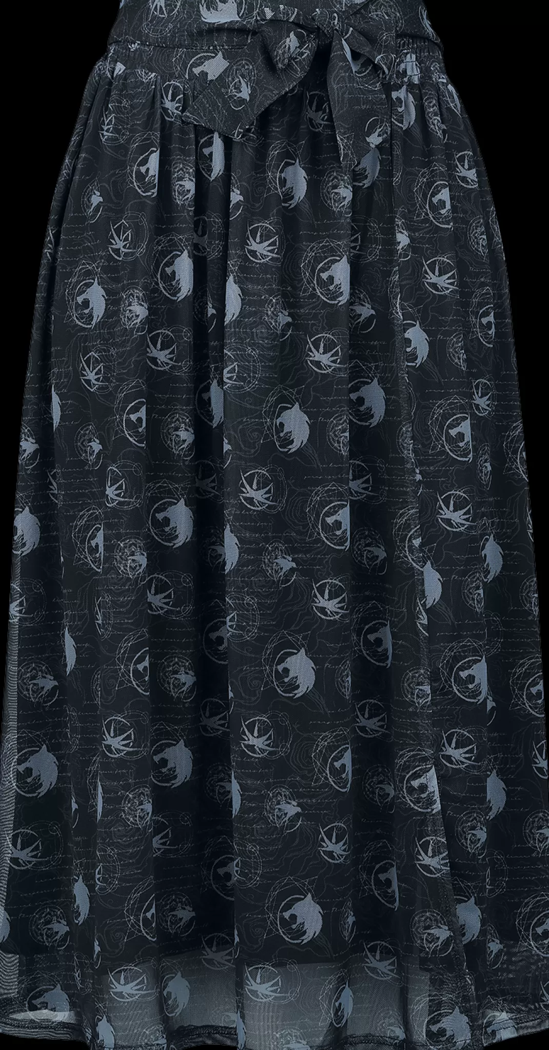 Wolf School Medallion Long Skirt Allover By^The Witcher Shop