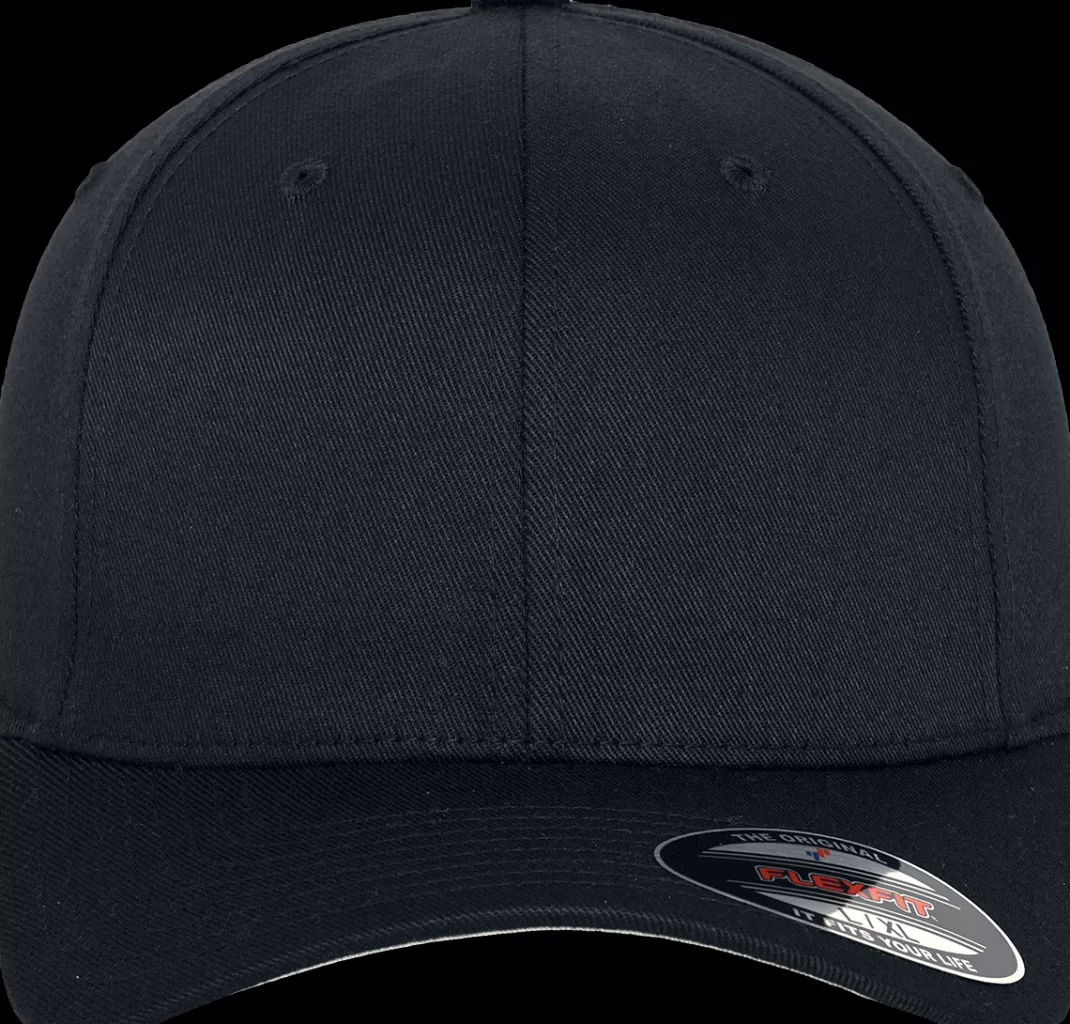 Men Flexfit Wooly Combed Cap Black By